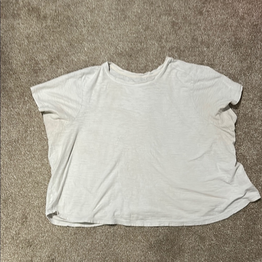 Pilcro White Boxy Short Sleeve T-Shirt